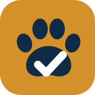 GetDogVerdict paw print with check mark icon